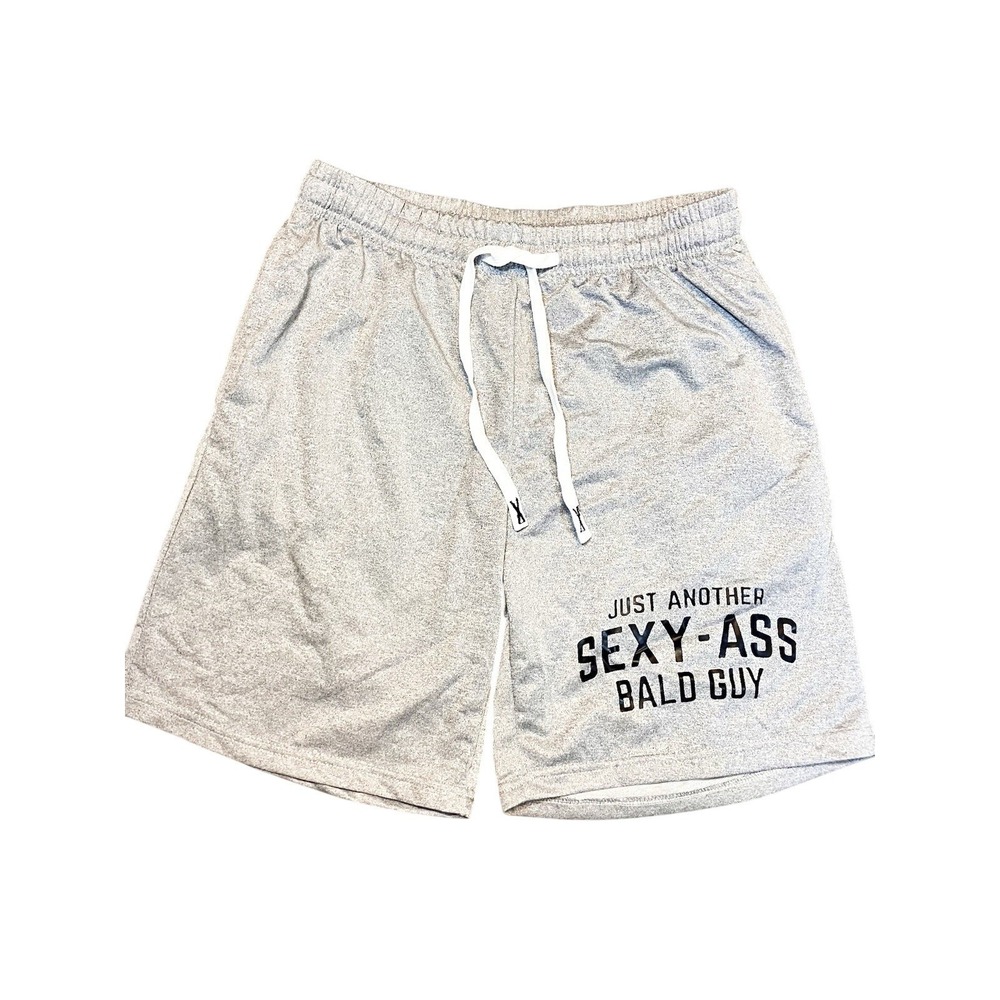 Sexy Bald Guy Funny Shorts L‎ Grey Humor Gift Man Novelty Dad Husband